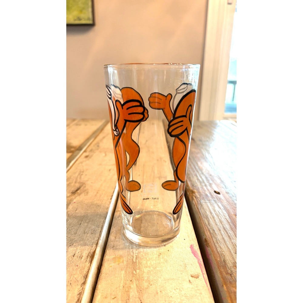 Vintage 1970s Pepsi Collector Series Rocky Cartoon Character Drinking Glass 6" - Picture 2 of 10
